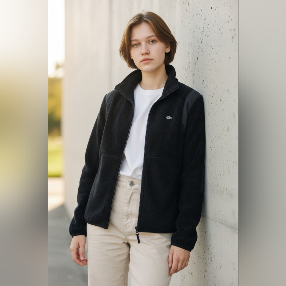 Lacoste Fleece Zip Up Jacket